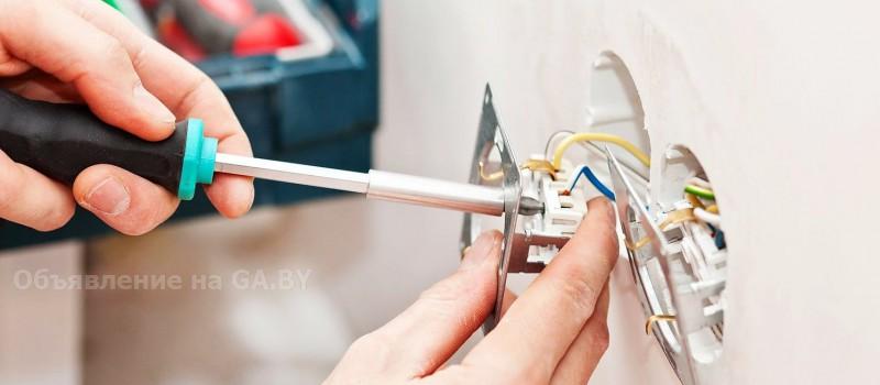 Выполню Замена электропроводки розеток выключателей - GA.BY