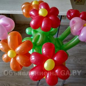 Выполню Цветы из шаров, гелиевые шары - GA.BY