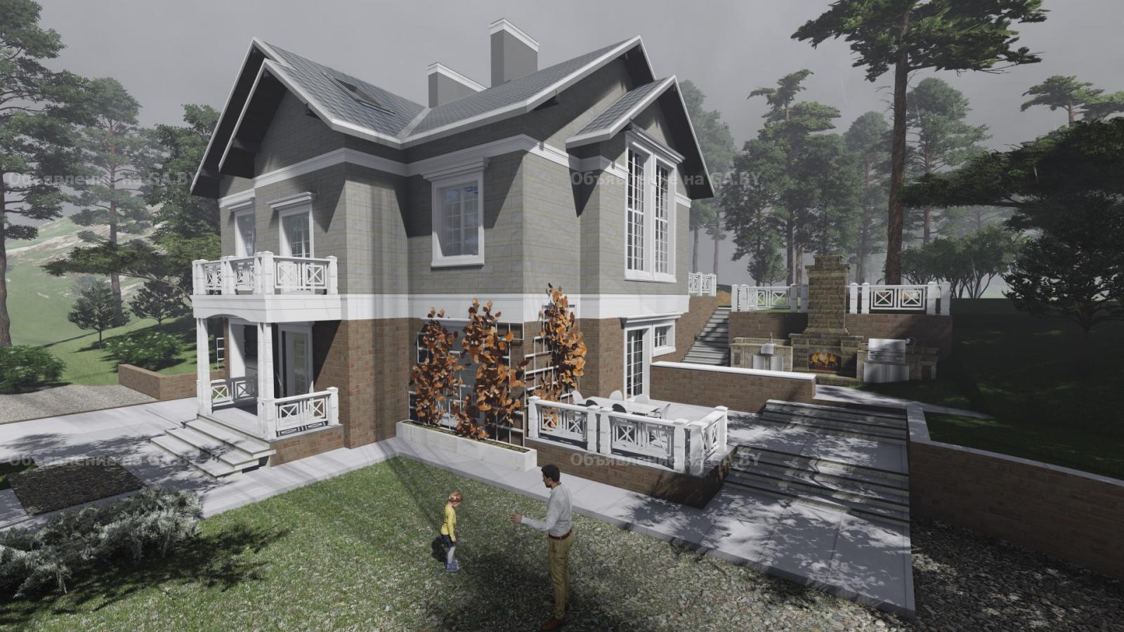 Выполню Проект дома с клинкерным кирпичом, дизайн фасада  - GA.BY