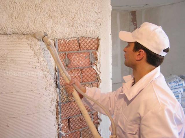 Выполню штукатурка стен и потолков механизированным способом - GA.BY