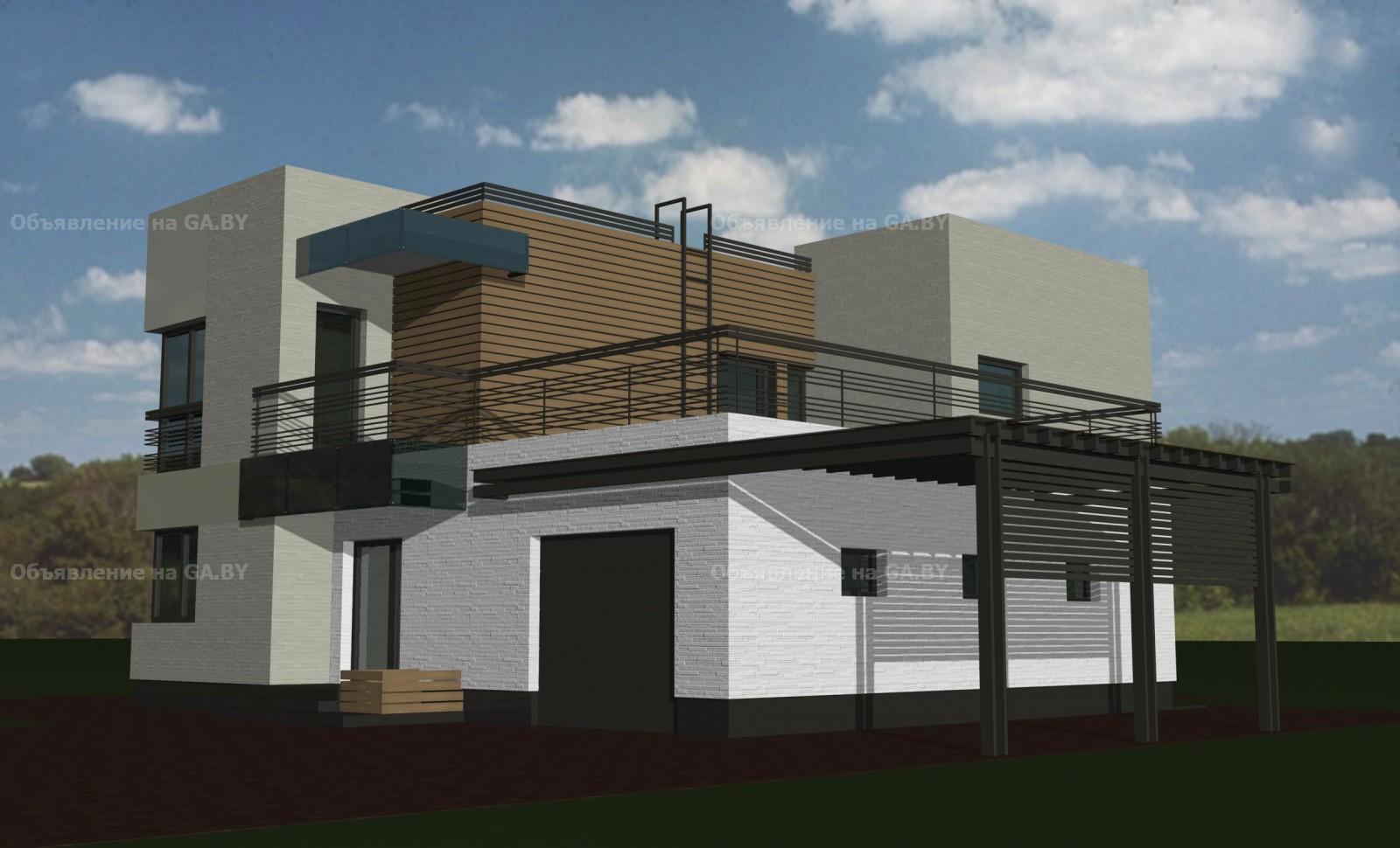 Выполню 3D дизайн фасадов домов. Проектирование домов и коттеджей. - GA.BY