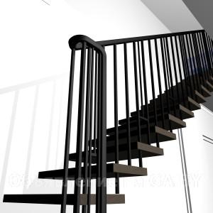 Выполню Изготовление и монтаж лестниц из металла и дерева