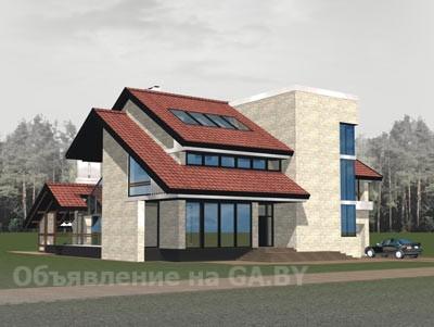 Выполню 3D дизайн фасадов домов. Проектирование домов и коттеджей. - GA.BY