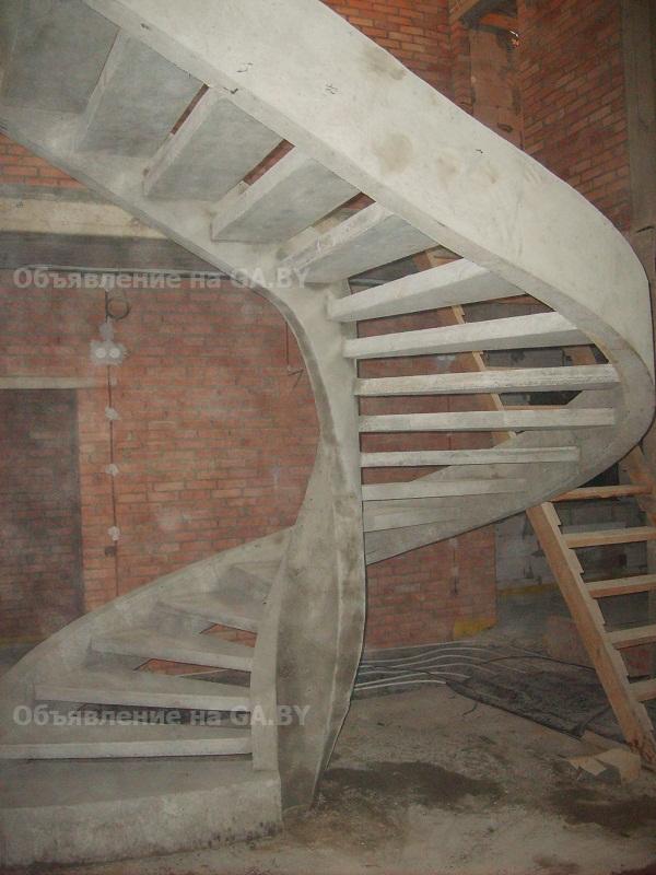 Выполню Изготовление лестниц из бетона (наружных и внутренних) - GA.BY