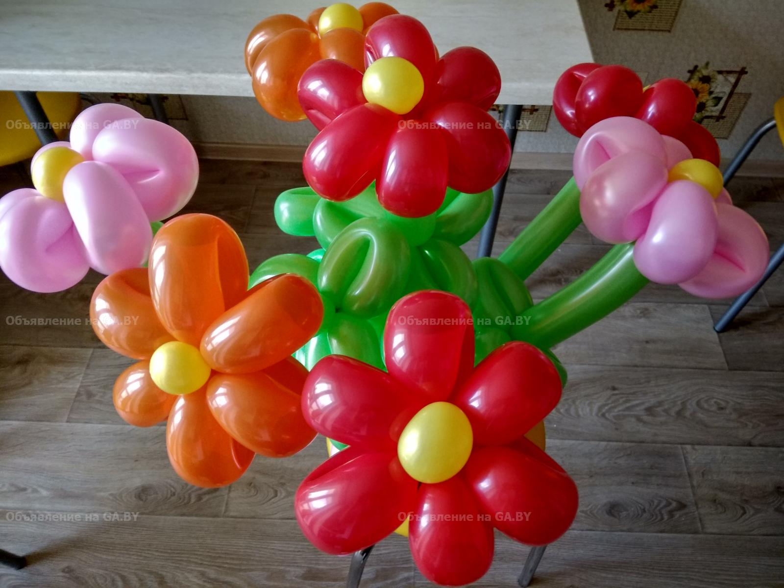 Выполню Цветы из шаров, гелиевые шары - GA.BY