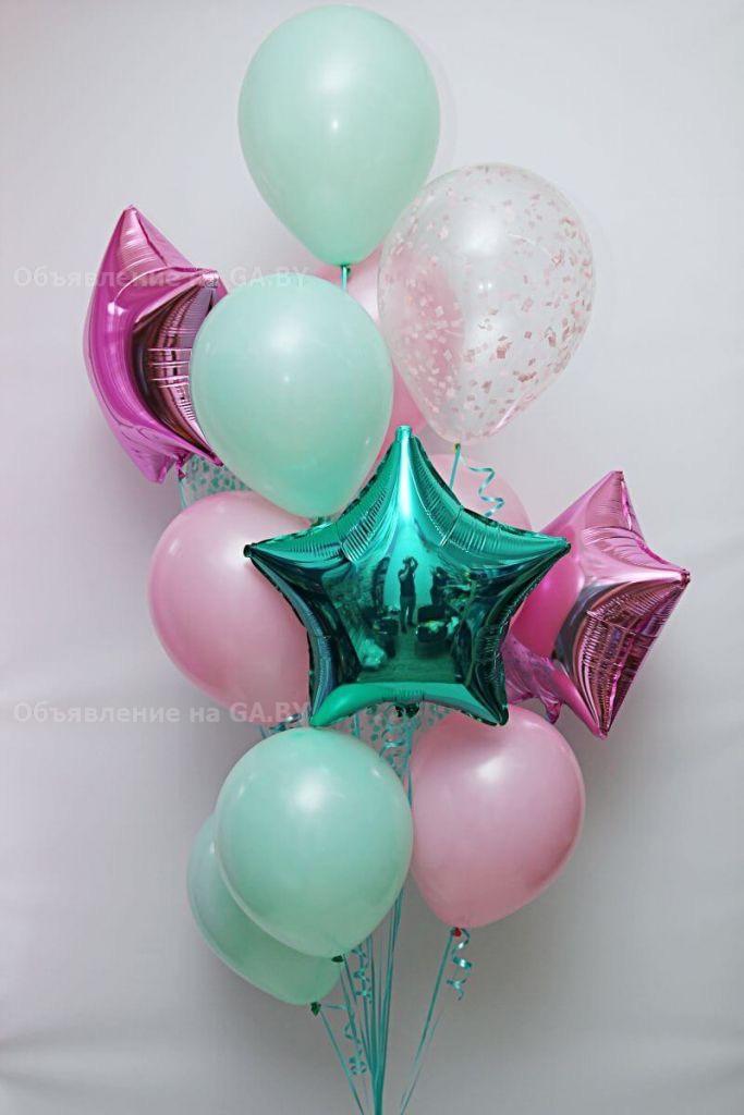 Выполню Воздушные гелиевые шары. фонтаны сеты композиции из шаров - GA.BY