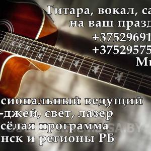 Выполню Гитара, вокал, саксофон кавер-бэнд Минск