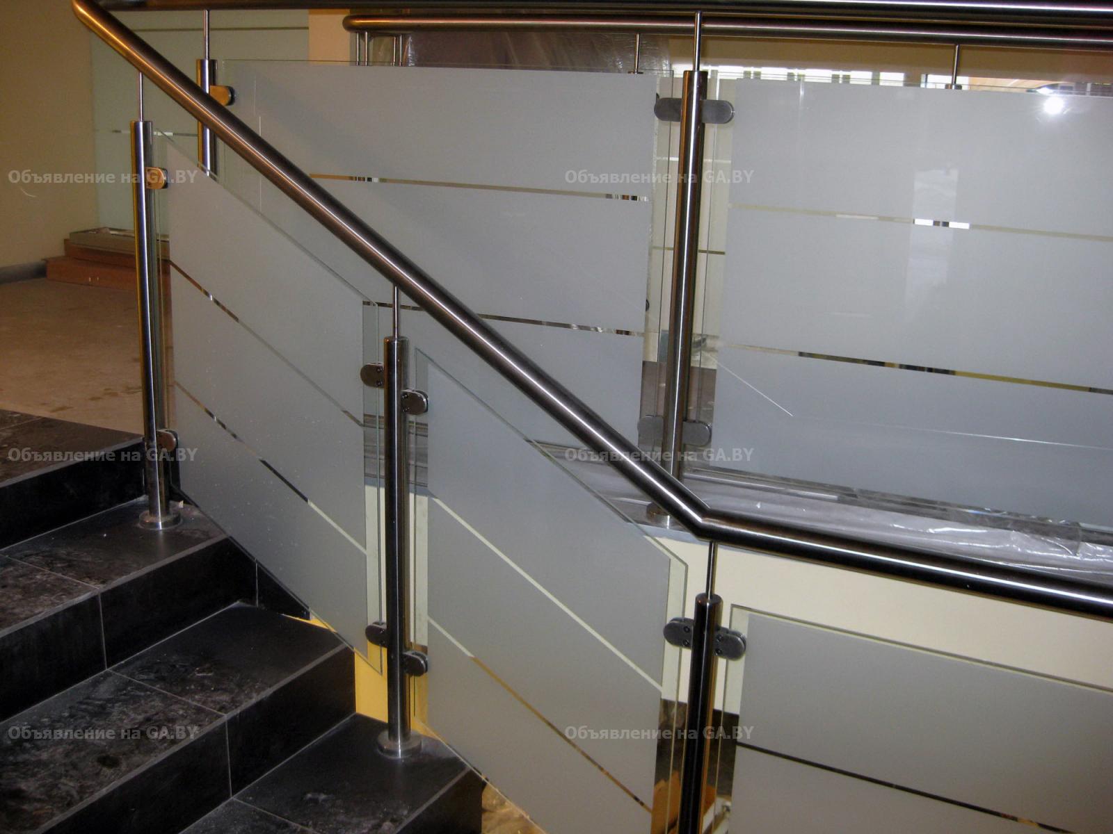 Выполню Ограждения из стекла для лестниц  - GA.BY