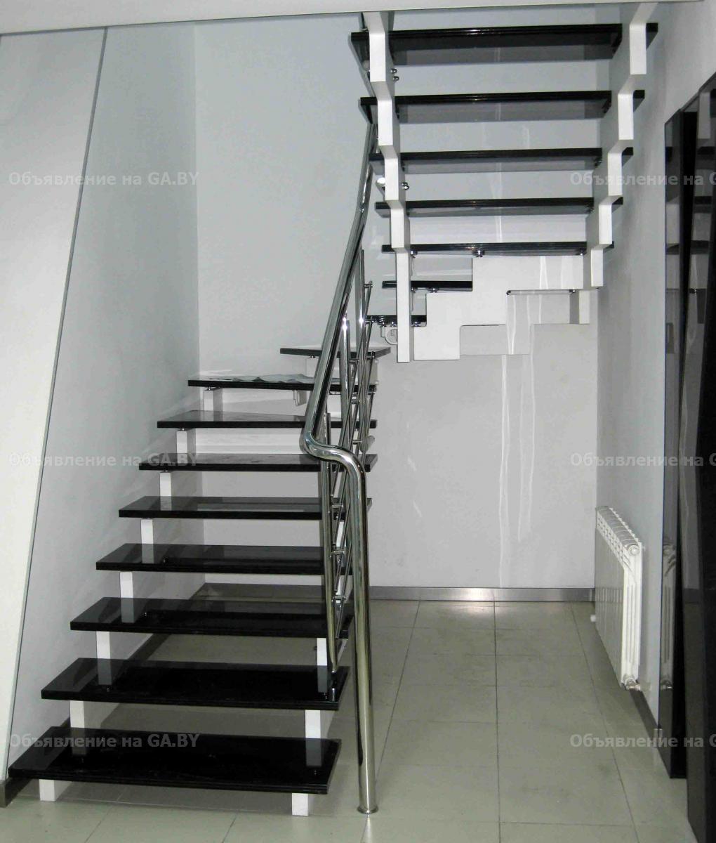 Выполню Лестница на второй этаж на металлическом каркасе - GA.BY