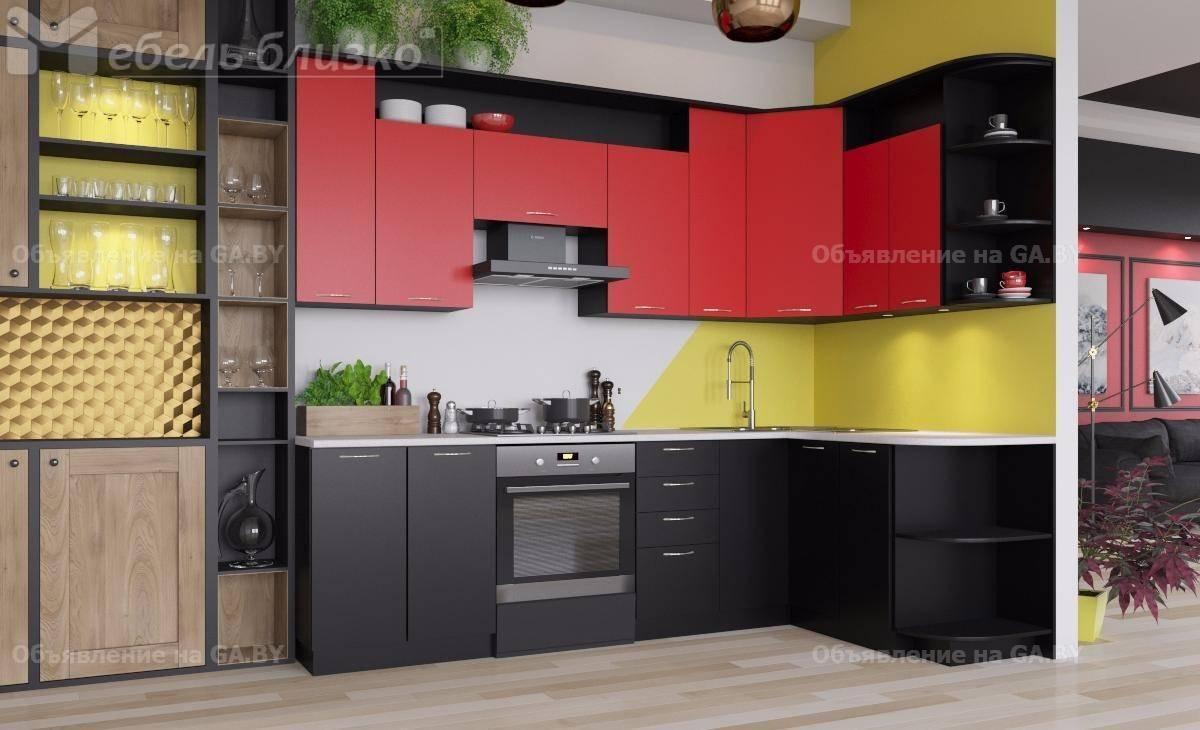 Продам Кухня Виола 260х150 см красно-черная в наличии - GA.BY