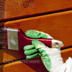 Выполню Покраска, шлифовка деревянных домов, бань, террас, заборов - GA.BY