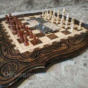 Продам Hарды   шахматы из натурального дерева 60 на 60 см  