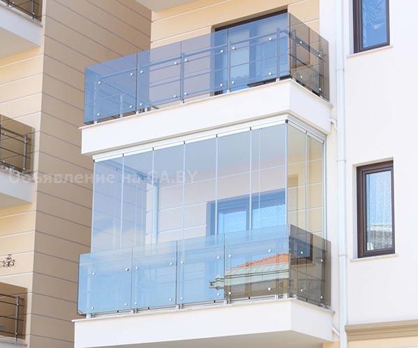 Бесплатно Безрамное остекление балконов и лоджий - GA.BY